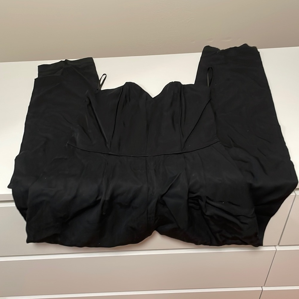 H&M Black Strapless Jumpsuit